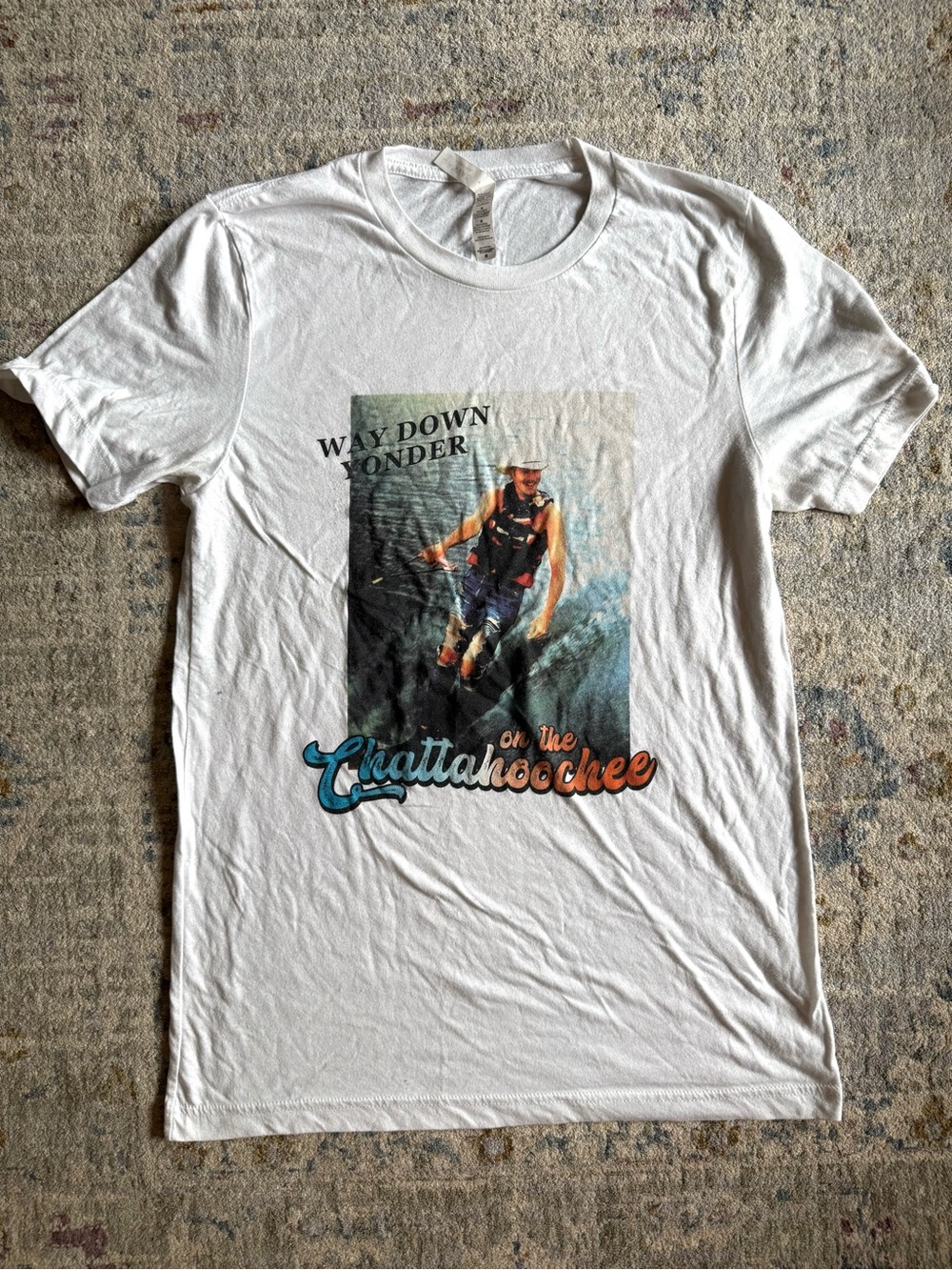 Bella Canvas Alan Jackson Way Down Yonder… White Graphic Tee